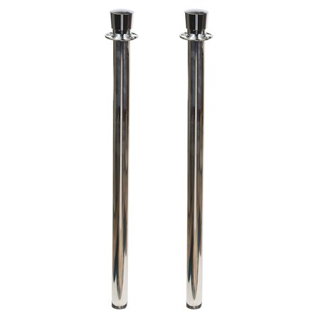 TATCO Polished Post, 41"H, 2/BX, Stainless Steel 2PK TCO11000